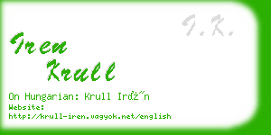 iren krull business card